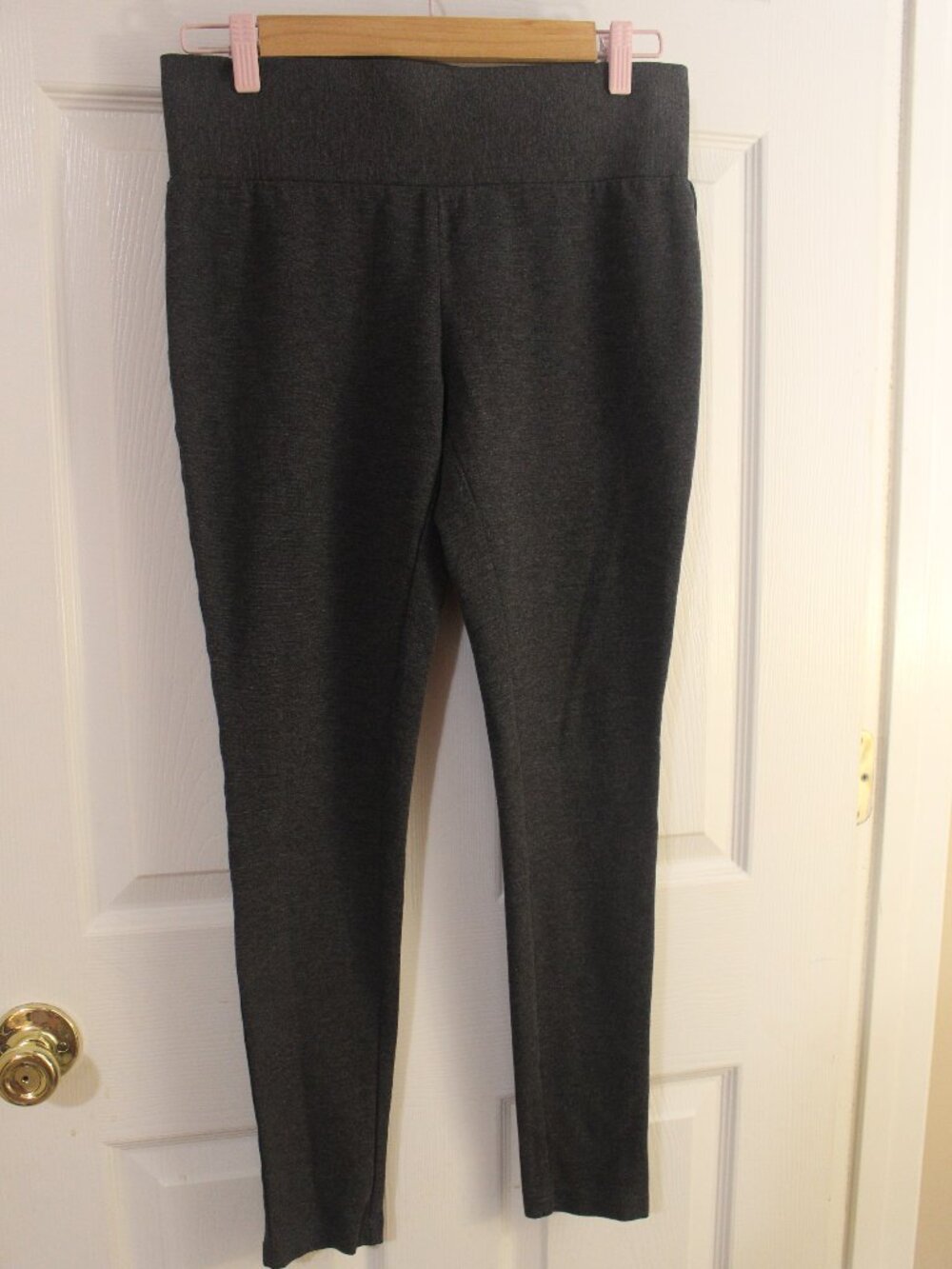 Women’s SKU304 Charcoal Gray Pull On Skinny Pants Stretch Leggings